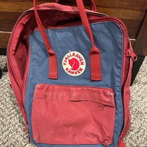 Kånken Red and Blue Backpack